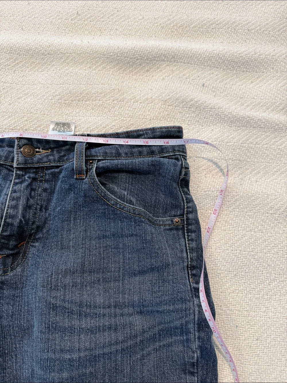 Levi's Dark Blue Mid Rise Cutoff Jean Shorts